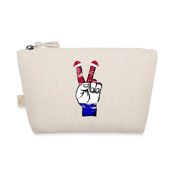 Holland Flag Christmas Peace Symbol Used - Organic Pouch - nature - Front