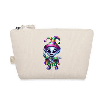 Mardi Gras Alien Fröhlich Karneval - Bio-Täschchen - Natur - Vorne