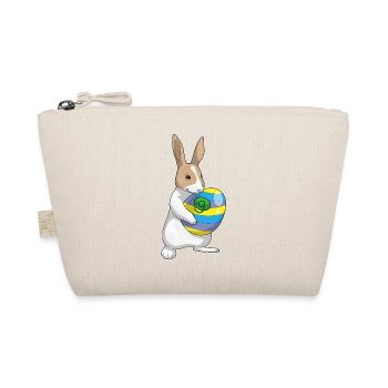 Hase Ostern Schnuller - Bio-Täschchen - Natur - Vorne