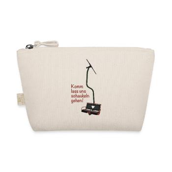 Double chairlift "Come on, let's go swinging!" - Organic Pouch - nature - Front