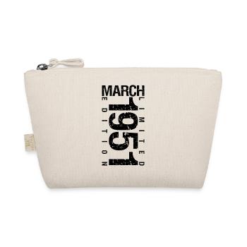 Birthday March 1951 March born in March - Organic Pouch - nature - Front