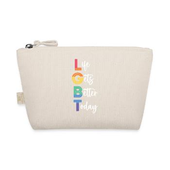 LGBT Pride Month - Life Gets Better Today - Organic Pouch - nature - Front