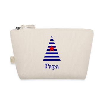 PAPA. VATERTAG. FROHER VATERTAG. ALLES GUTE ZUM GEBURTSTAG. - Bio-Täschchen - Natur - Vorne