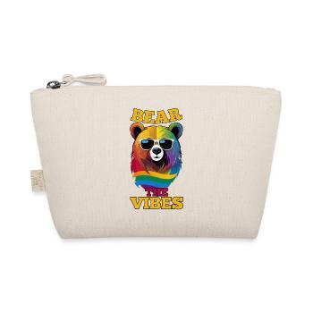 BEAR THE VIBES, OURS GAY COLORÉ, LGBT - Trousse biologique - nature - Devant