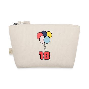 18. 18 JAHRE ALT. 18-JÄHRIGES JUBILÄUM. 18. GEBURTSTAG. - Bio-Täschchen - Natur - Vorne
