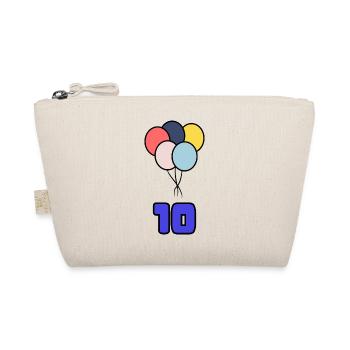 10. 10 YEARS. 10th ANNIVERSARY. 10 YEAR ANNIVERSARY. - Organic Pouch - nature - Front