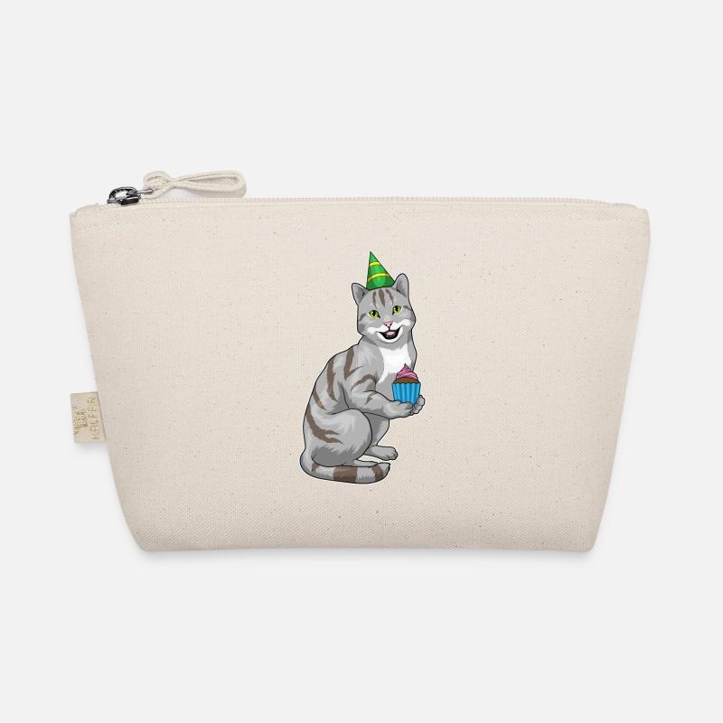 Cat Birthday Cupcake Organic Pouch