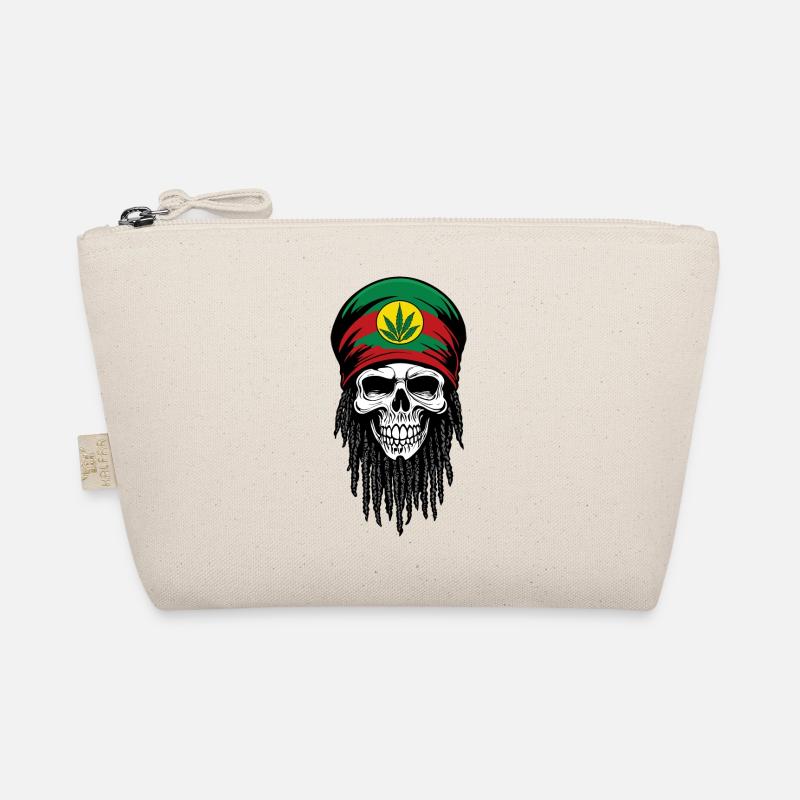 SKULL RASTA CAP Organic Pouch