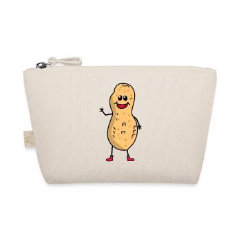 Hello Greeting Peanut Peanuts Kids Child Nut Baby - Organic Pouch - nature - Front
