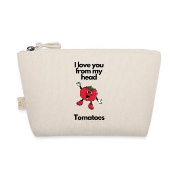 I love you from my head tomatoes - Bio-Täschchen - Natur - Vorne