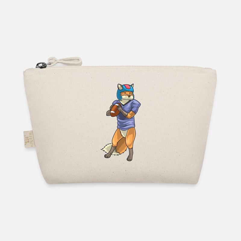 Fuchs American Football - Bio-Täschchen - Natur