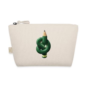 Bleistift mit Knoten - Bio-Täschchen - Natur - Vorne