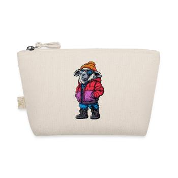 Schaf Fashion Winter - Bio-Täschchen - Natur - Vorne