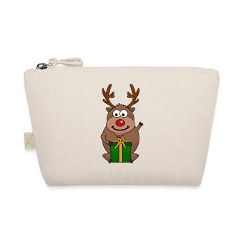 Happy Reindeer - Organic Pouch - nature - Front