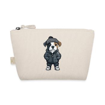 American Staffordshire Terrier Hund Cartoon - Bio-Täschchen - Natur - Vorne