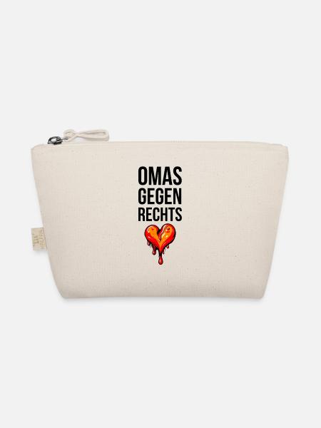 OMAS GEGEN RECHTS mit Herz - Bio-Täschchen - Natur