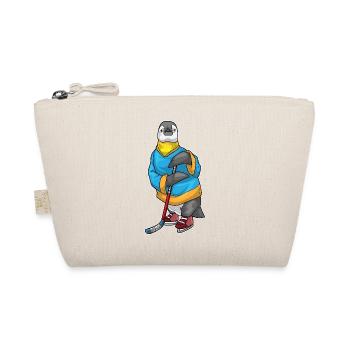 Pinguin Eishockey Eishockeyschläger - Bio-Täschchen - Natur - Vorne