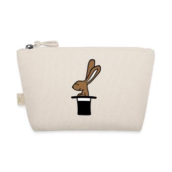 Hase Zylinder Hut Zauberer Kaninchen zaubern süß - Bio-Täschchen - Natur - Vorne