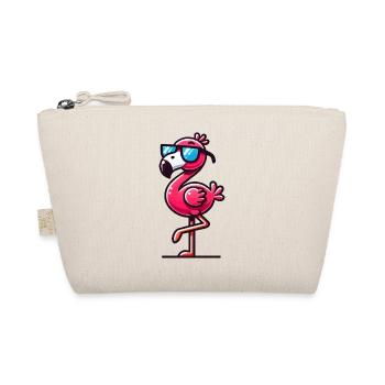 flamingo sonnenbrille - Bio-Täschchen - Natur - Vorne