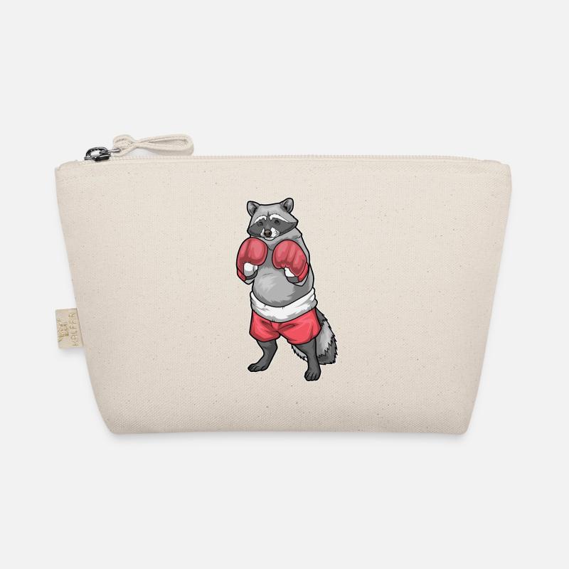 Waschbär Boxer Boxhandschuhe Boxen Bio-Täschchen