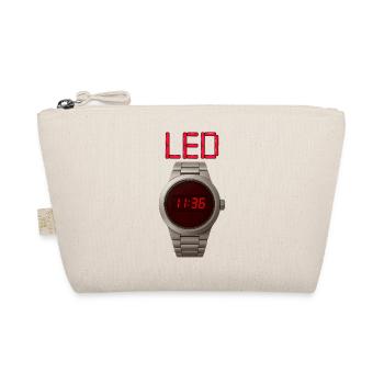 Horloge LED en acier inoxydable avec affichage rouge - Trousse biologique - nature - Devant