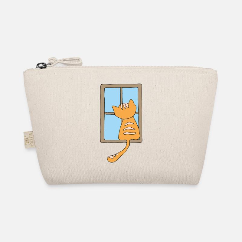 katze am fenster Bio-Täschchen