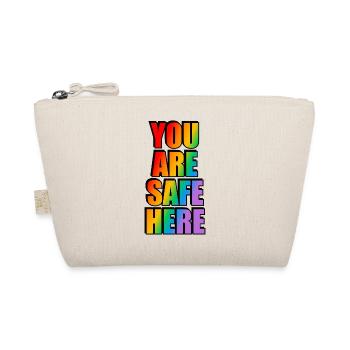 Sie sind hier sicher LGBT-Zeichen - Bio-Täschchen - Natur - Vorne