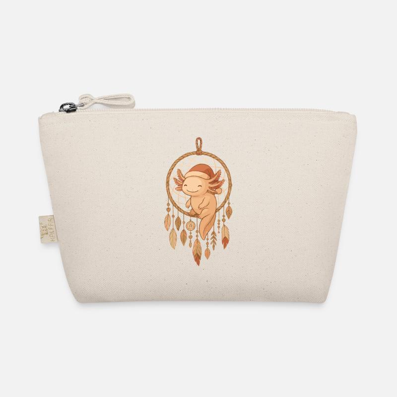Christmas Axolotl – Dreamcatcher Design Organic Pouch