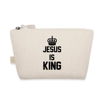 Jesus is King - Organic Pouch - nature - Front