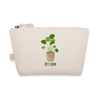let it grow – Tellerpflanze - Bio-Täschchen - Natur - Vorne