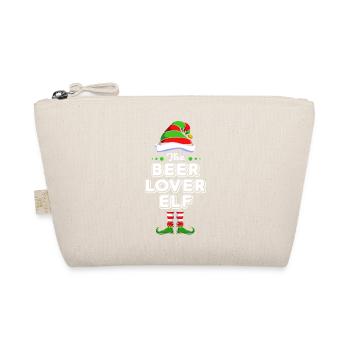 Elfe Elf Weihnachtsgeschenk Bier Party Alkohol - Bio-Täschchen - Natur - Vorne