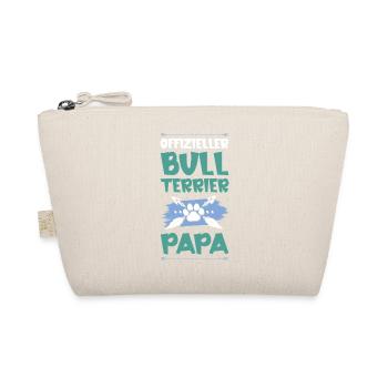 bull terrier dogs dad - Organic Pouch - nature - Front