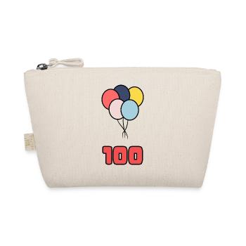 100. 100 JAHRE. 100-JÄHRIGES JUBILÄUM. GEBURTSTAG 100 - Bio-Täschchen - Natur - Vorne