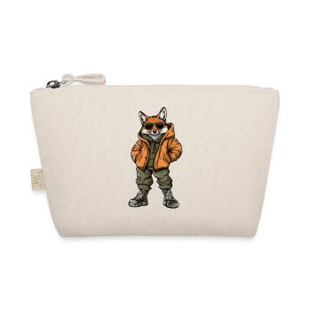 Fox Cool Winter - Organic Pouch - nature - Front
