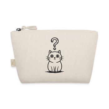 Chat confus - T-shirt chat drôle - Trousse biologique - nature - Devant