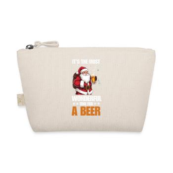 Christmas, the best time for beer Xmax Santa - Organic Pouch - nature - Front