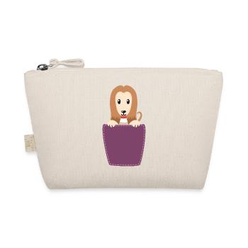 Greyhound in the breast pocket - Organic Pouch - nature - Front