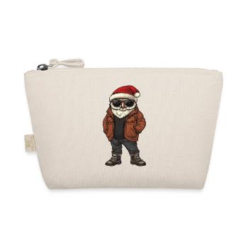 Owl Christmas Winter - Organic Pouch - nature - Front