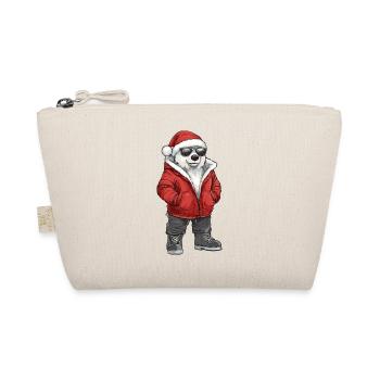 Polar Bear Christmas Winter - Organic Pouch - nature - Front