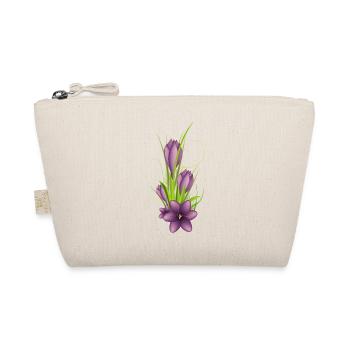 Des crocus violets délicats dans une illustration élégante - Trousse biologique - nature - Devant
