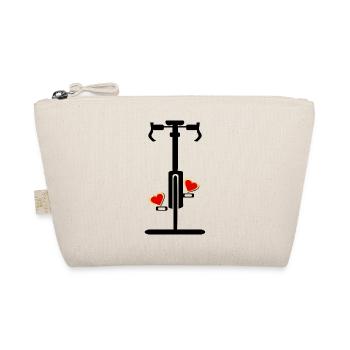 Valentinstag Fahrrad Radsport - Bio-Täschchen - Natur - Vorne