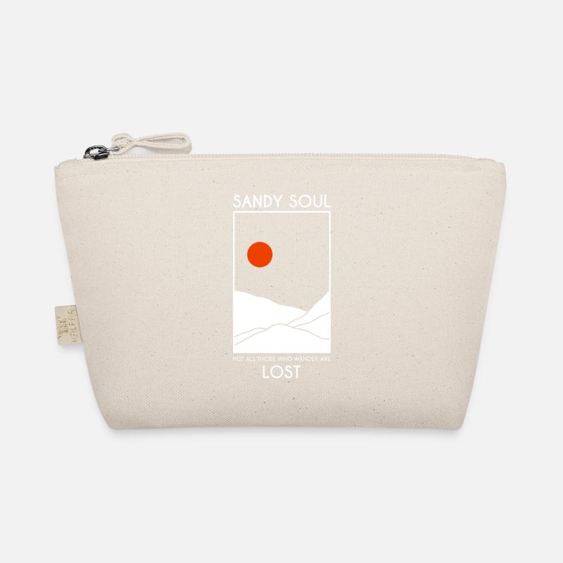 Sand deserts / sand dunes with red sun Organic Pouch