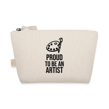 Proud to be an Artist - Minimalist Line Art - Organic Pouch - nature - Front