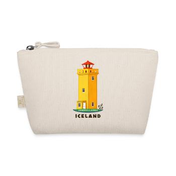 Iceland, Snæfellsnes lighthouse hand-drawn - Organic Pouch - nature - Front