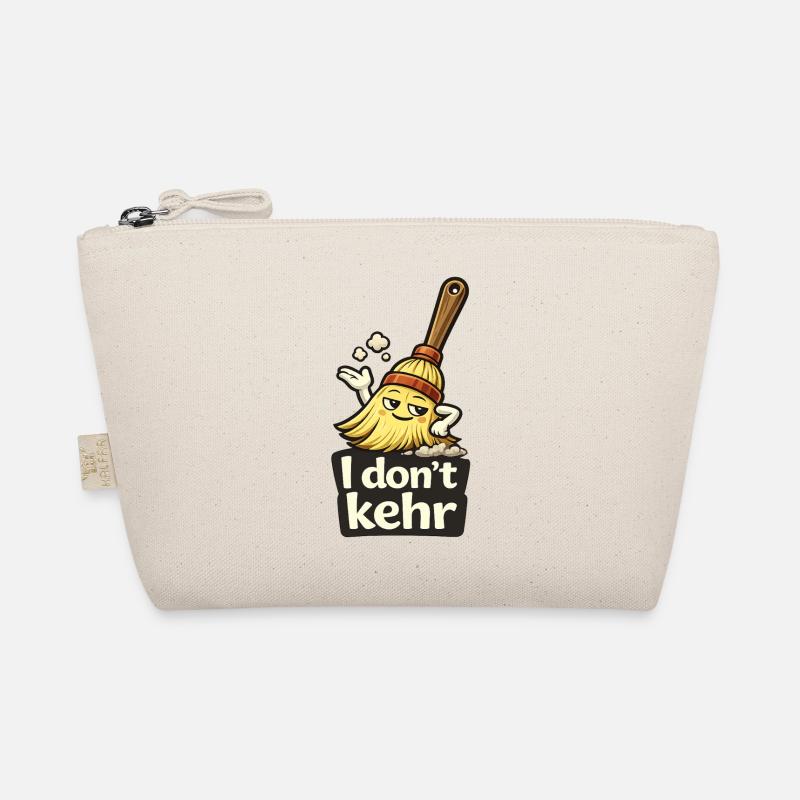 I don't kehr / care lustiges T-Shirt Geschenk  - Bio-Täschchen - Natur