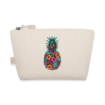 Neon Tropische Ananas Blüten Muster - Bio-Täschchen - Natur - Vorne