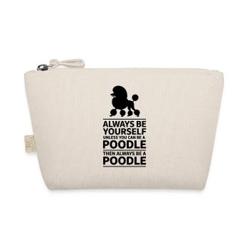 Pudel Sprüche Hund Lustiges Pudel Geschenk - Bio-Täschchen - Natur - Vorne
