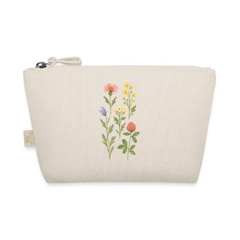Wild Flowers Watercolor Design - Organic Pouch - nature - Front