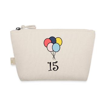 15. 15 ANS. 15e ANNIVERSAIRE. ANNIVERSAIRE 15 ANS. - Trousse biologique - nature - Devant