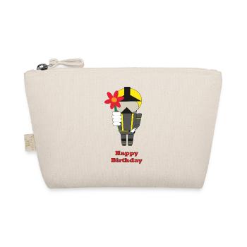 Happy Birthday - with flowers - Fire Brigade - Organic Pouch - nature - Front